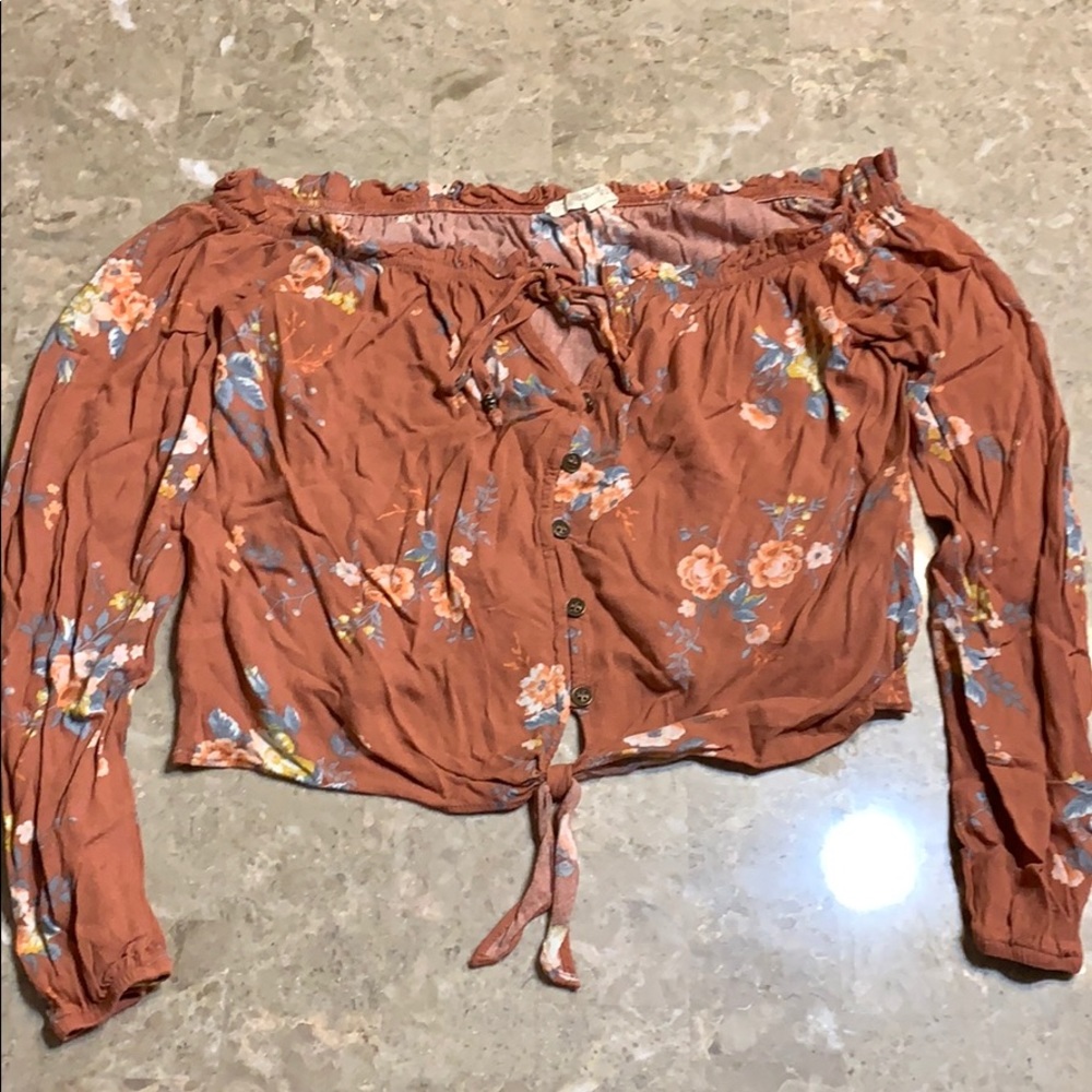 Rewind off the shoulder blouse